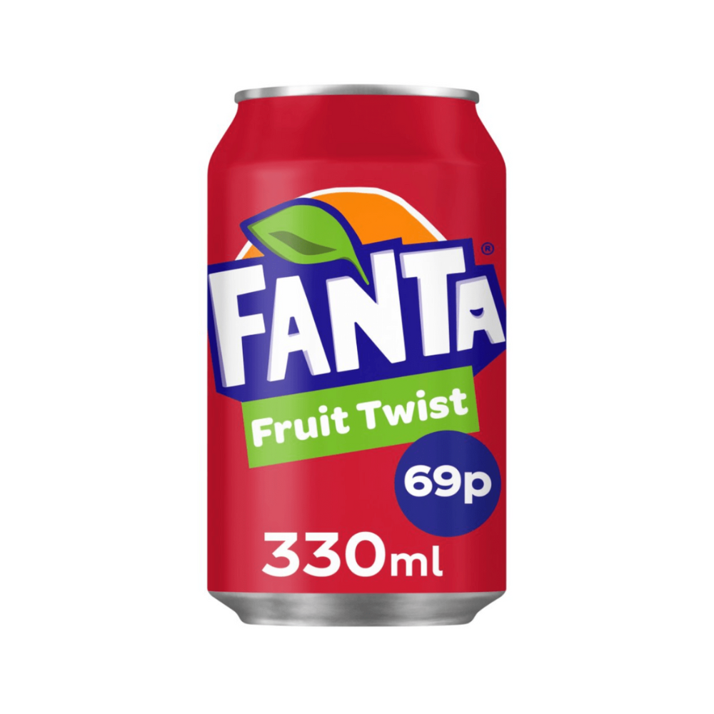 Fanta Fruit Twist - Boisson gazeuse du Royaume-Uni 330 mL