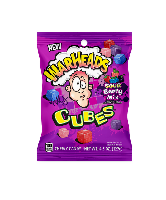 Warheads Cubes Sour Berry Mix 127 g