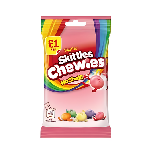 Skittles Chewies aux fruits britanniques 125g.