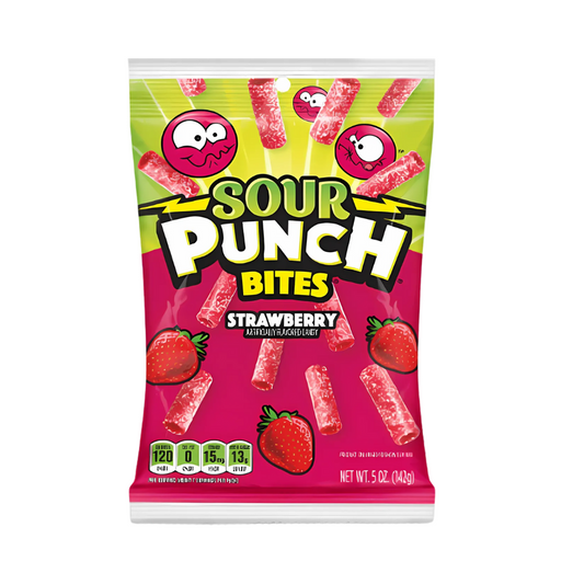 Sour Punch Bites Fraise 142 g